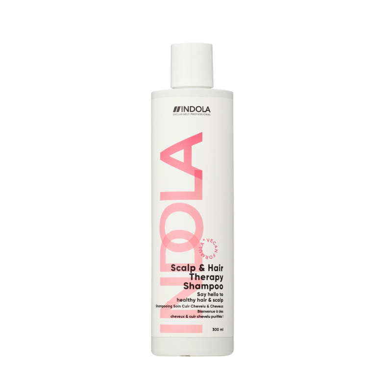 Champú Scalp & Hair Therapy Indola 300ml – limpia y calma el cuero cabelludo