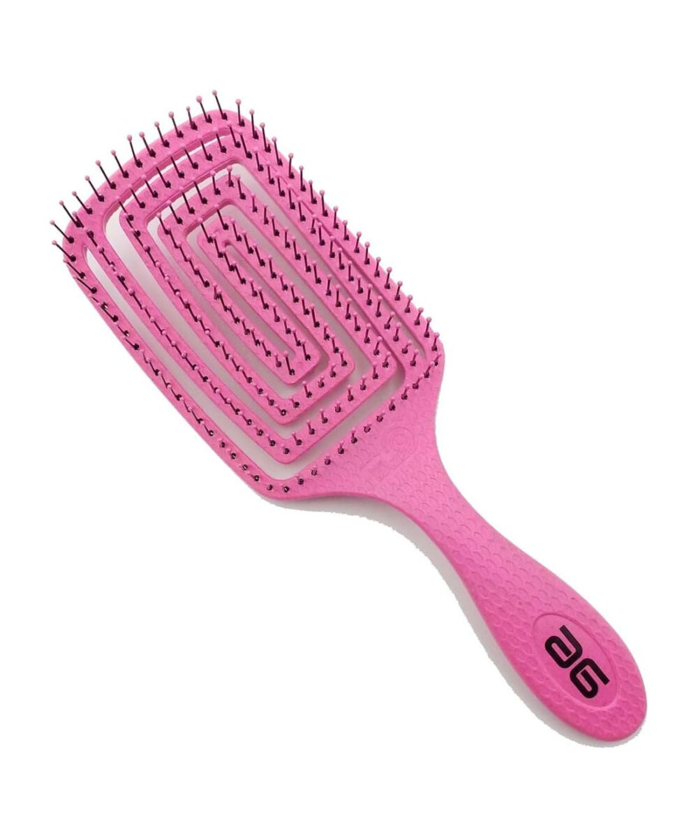 Cepillo Eco Biodegradable Pala Cuadrada Grande Rosa Asuer – cepillo profesional ecológico para desenredar y alisar el cabello