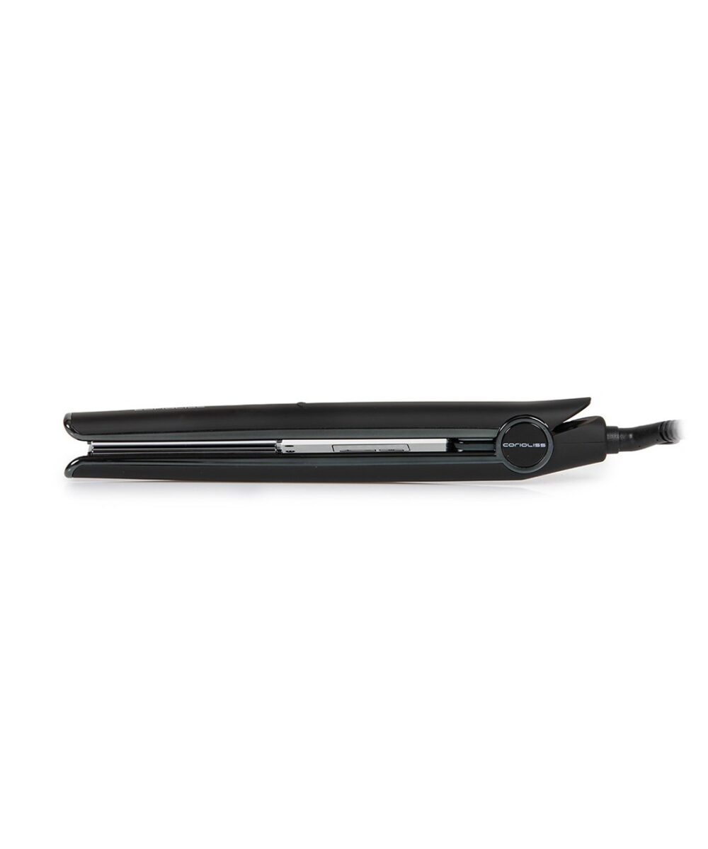 Plancha de Pelo C1 Black Soft Touch Copper Corioliss – plancha profesional de titanio con control térmico y acabado cobre