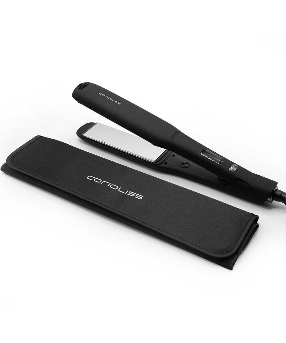 Plancha C-Extreme Black Corioliss – plancha profesional de titanio con control digital y tecnología iónica