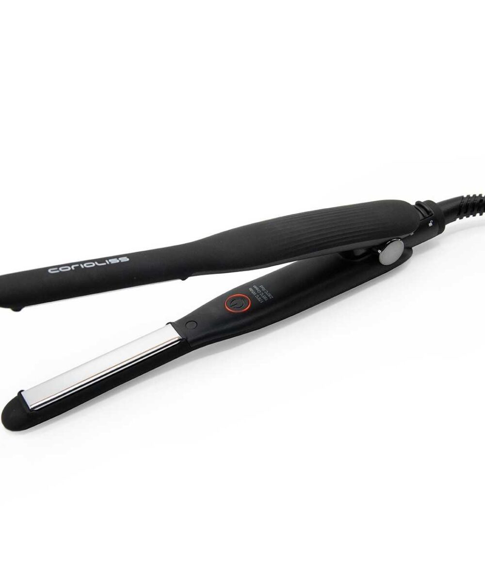 Plancha de Pelo C-Slim Black Corioliss – plancha profesional estrecha de titanio para alisado y definición precisa
