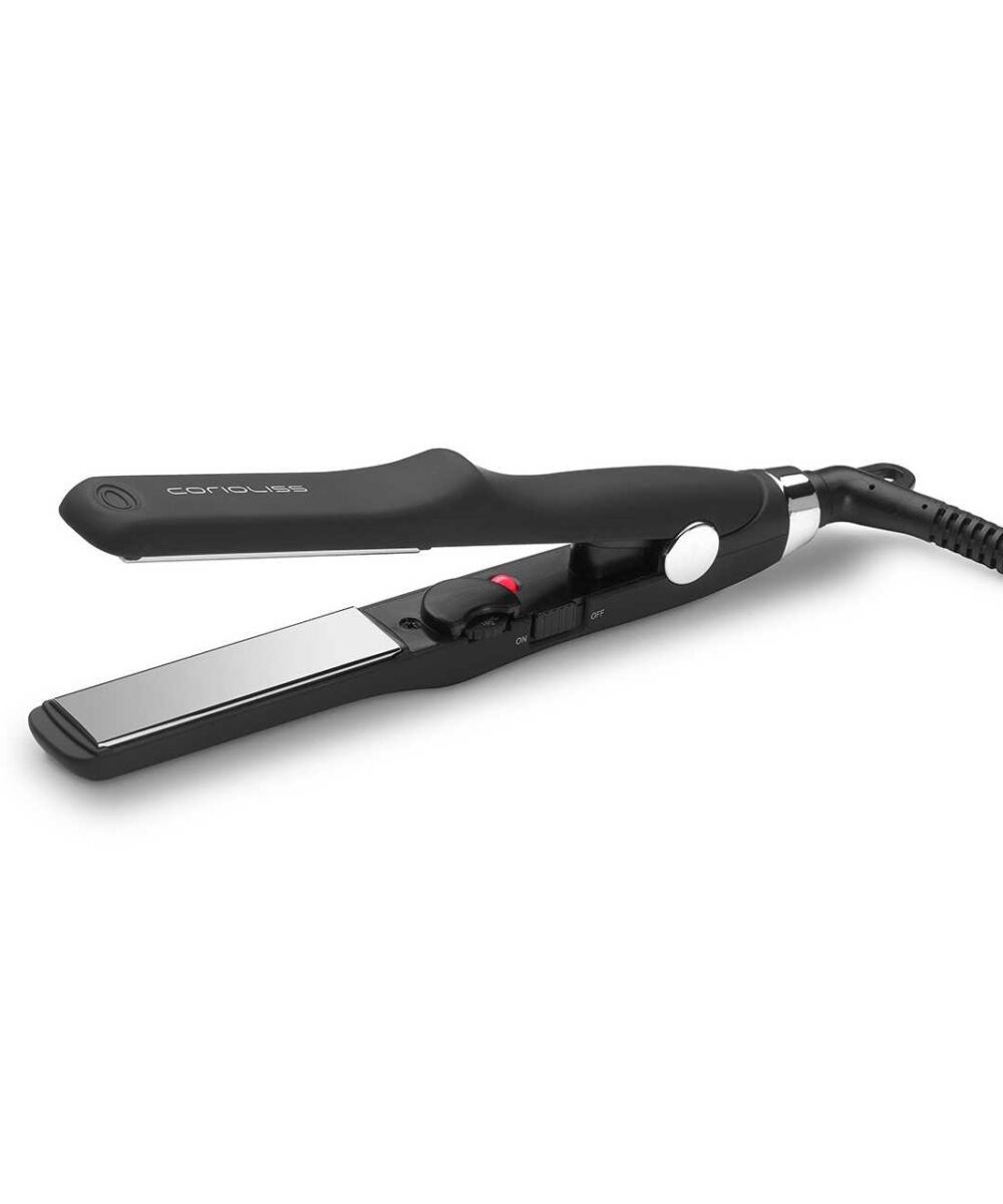 Plancha de Pelo C-Slim Black Corioliss – plancha profesional estrecha de titanio para alisado y definición precisa