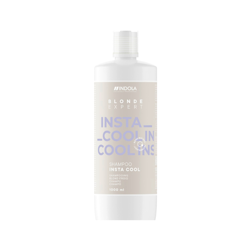 Champú Blonde Expert Insta Cool Indola 1000 ml – champú matizante para cabellos rubios