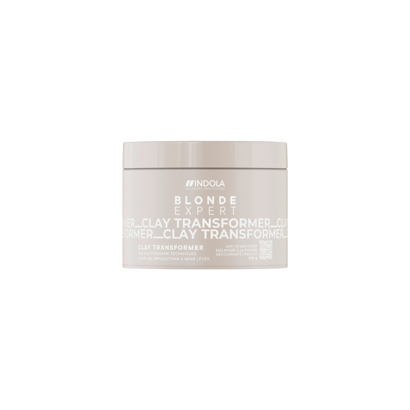 Aditivo Clay Transformer Blonde Expert Indola 120 g – aditivo profesional para decoloración controlada