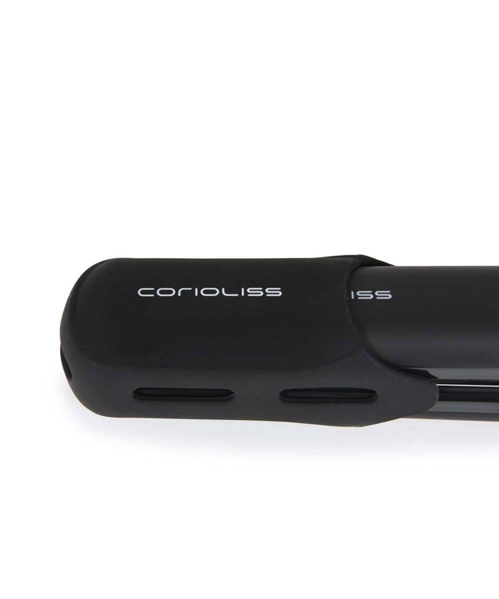 Plancha de Pelo C1 Silver Zebra Soft Touch Corioliss – plancha profesional de titanio con control térmico y diseño elegante