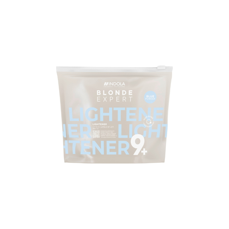 Decoloración Blonde Expert Lightener 9+ Azul Indola 450 g – polvo decolorante profesional azul anti-amarillo con alto poder aclarador