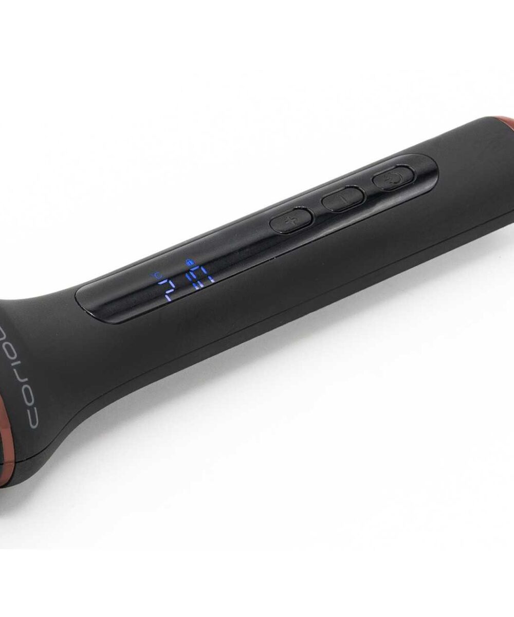 Hot Brush Black Copper Corioliss – cepillo alisador profesional con tecnología iónica y control de temperatura