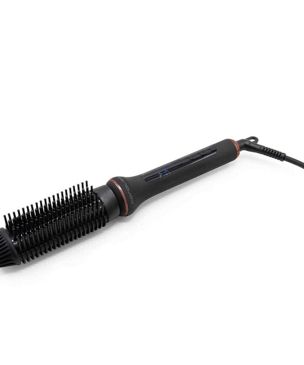 Hot Brush Black Copper Corioliss – cepillo alisador profesional con tecnología iónica y control de temperatura