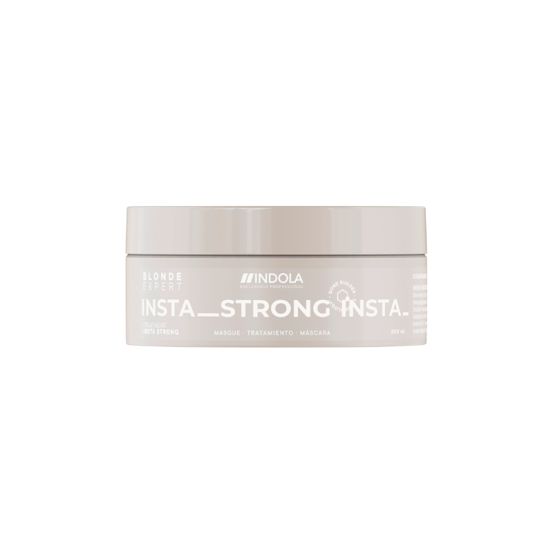 Mascarilla Blonde Expert Insta Strong Indola 200 ml – mascarilla fortalecedora para cabello rubio