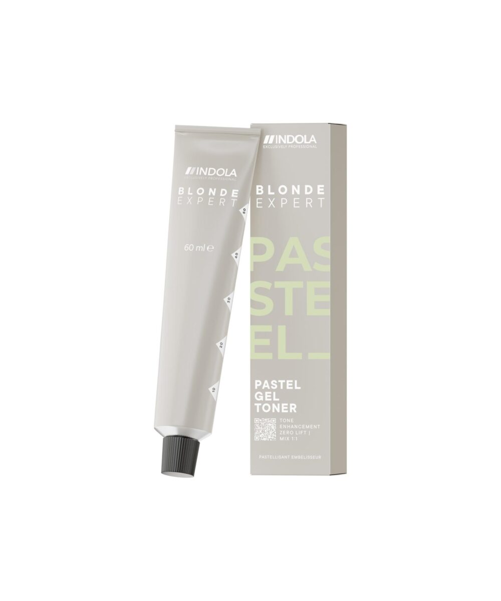 Matizador Gel Pastel Indola Blonde Expert 60ml – corrección y matización profesional.