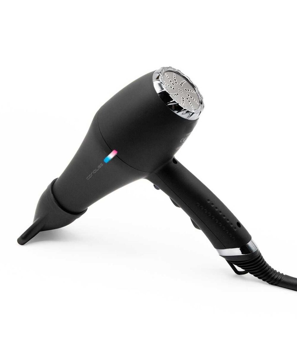 Secador Flow Power Black Chrome Corioliss – secado rápido y control térmico