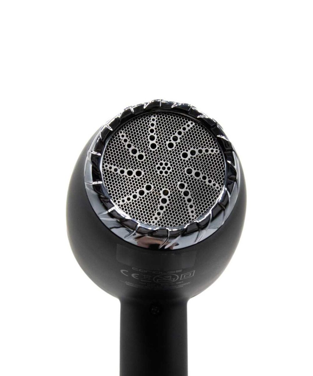 Secador Flow Power Black Chrome Corioliss – secado rápido y control térmico