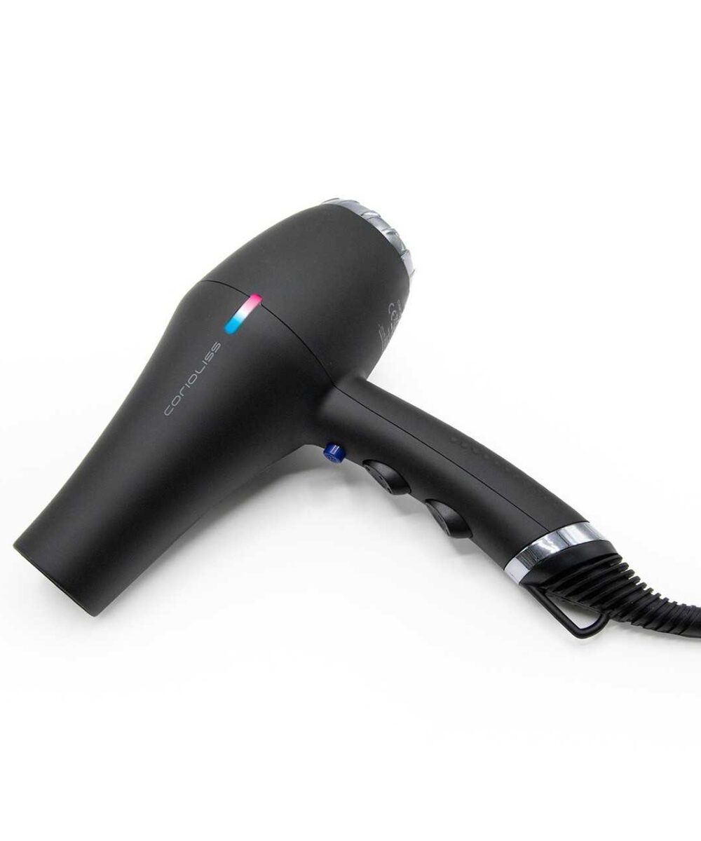 Secador Flow Power Black Chrome Corioliss – secado rápido y control térmico