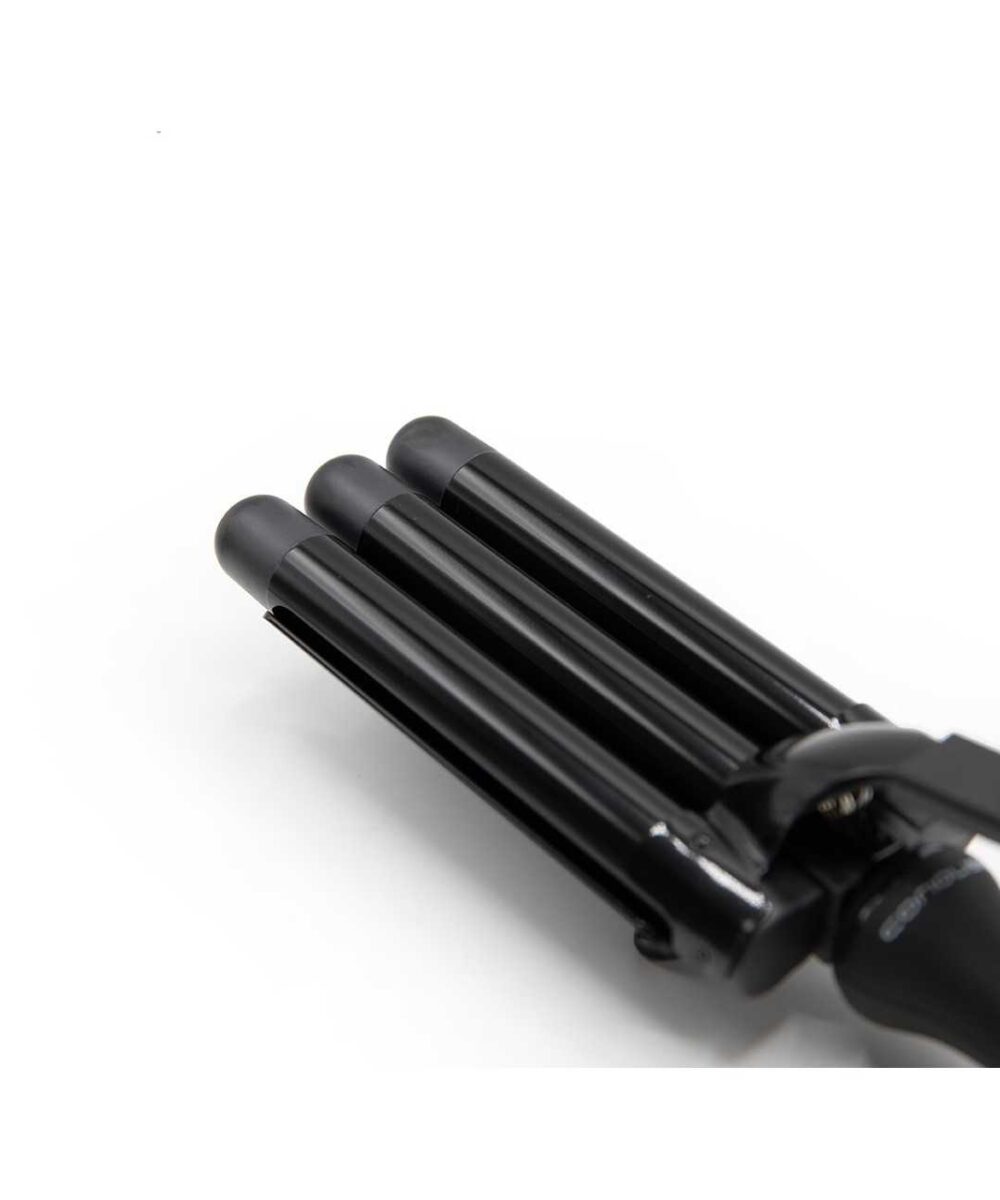 Triple Barrel Corioliss – tenacilla profesional triple para crear ondas suaves y definidas con acabado brillante