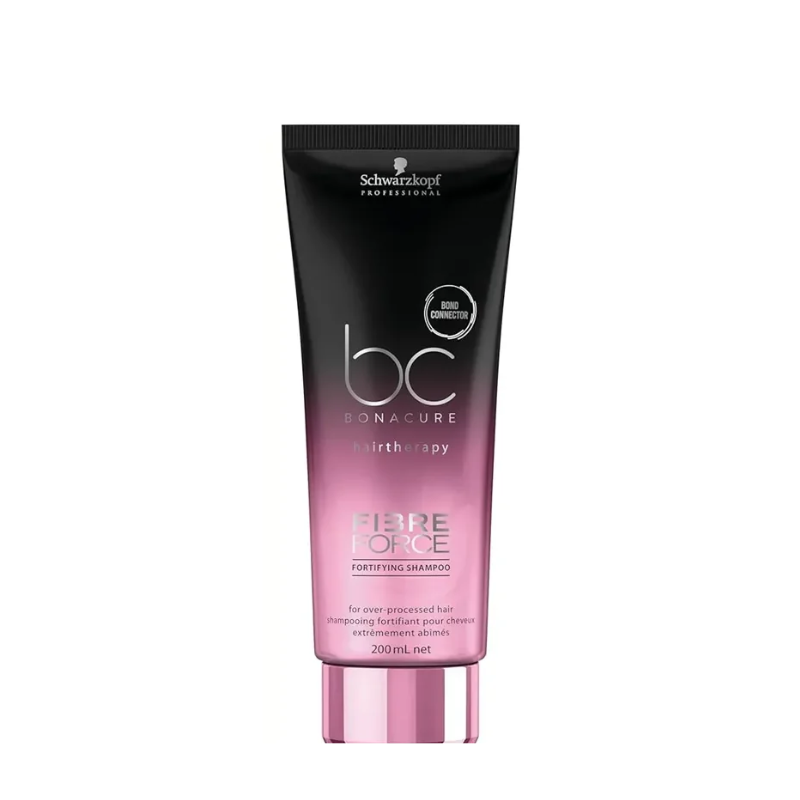 Champú Bonacure Fiber Force 200 ml – champú profesional reparador con queratina para cabello dañado o frágil