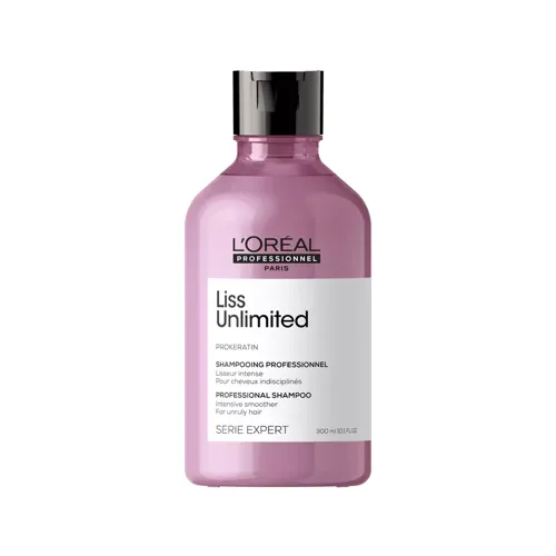 Champú Liss Unlimited Serie Expert L’Oréal Professionnel 300 ml – champú profesional alisador y anti-frizz para cabello encrespado