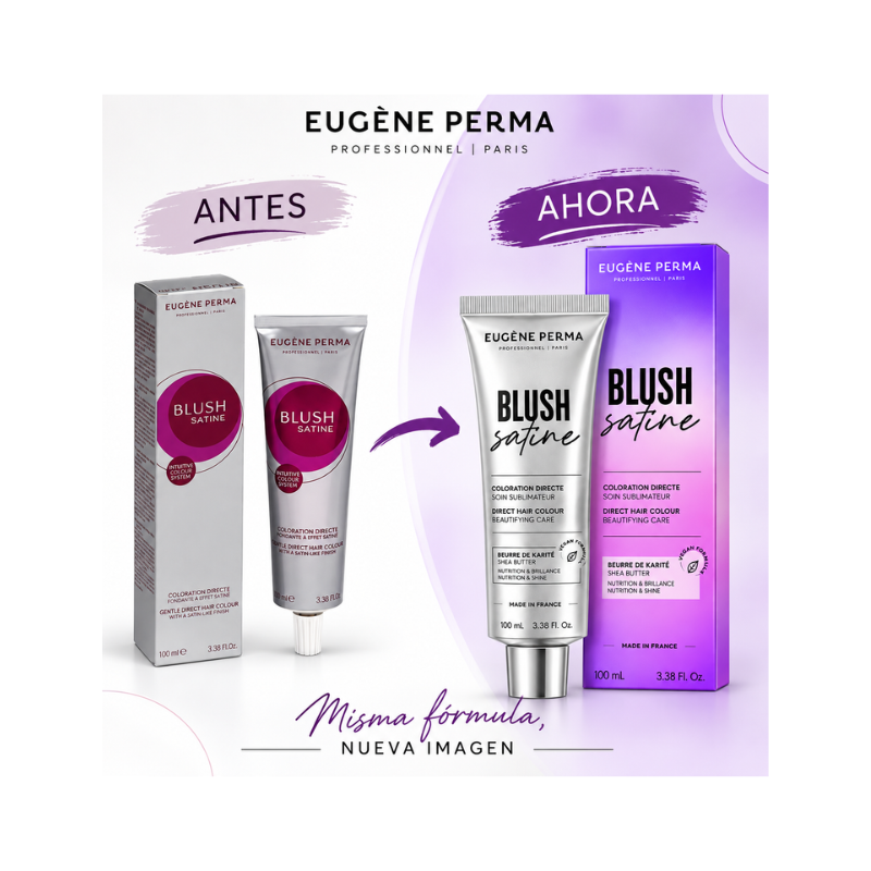 Coloración Directa Blush Satin 100 ml Tinte Semipermanente Profesional de Eugène Perma