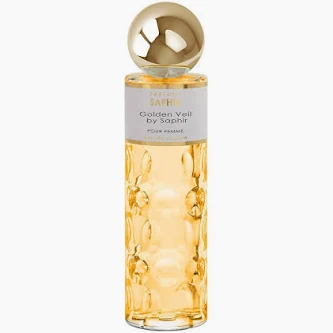Perfume Golden Veil Saphir – fragancia elegante y dorada para mujer