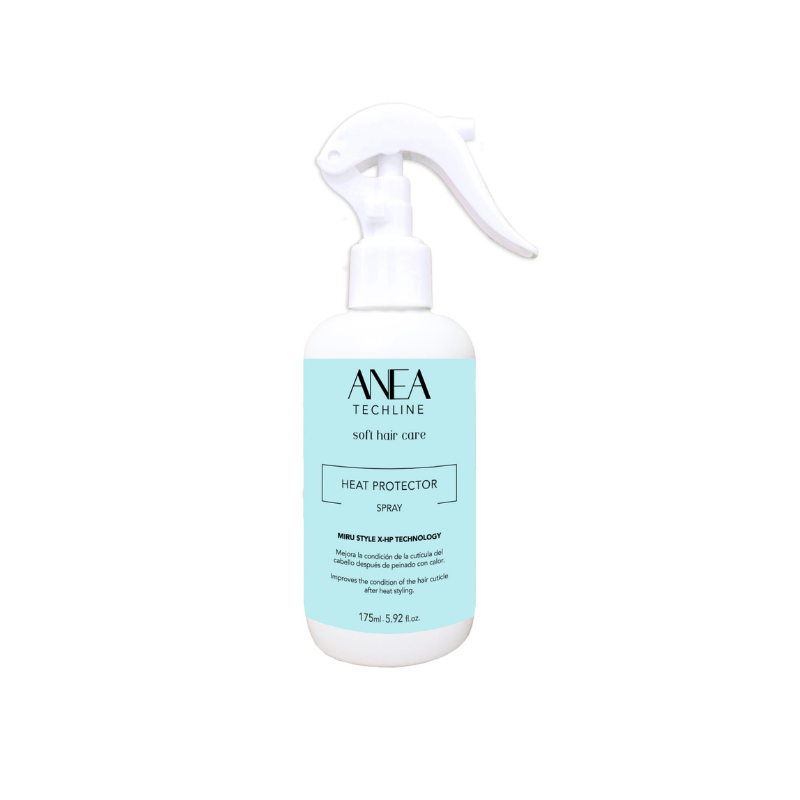 Protector térmico en spray Anea Techline 175 ml – spray profesional para proteger el cabello del calor de planchas y secadores