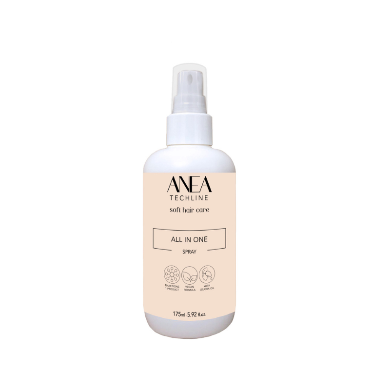 Acondicionador sin aclarado en spray Anea Techline 175 ml – tratamiento All In One profesional para todo tipo de cabellos