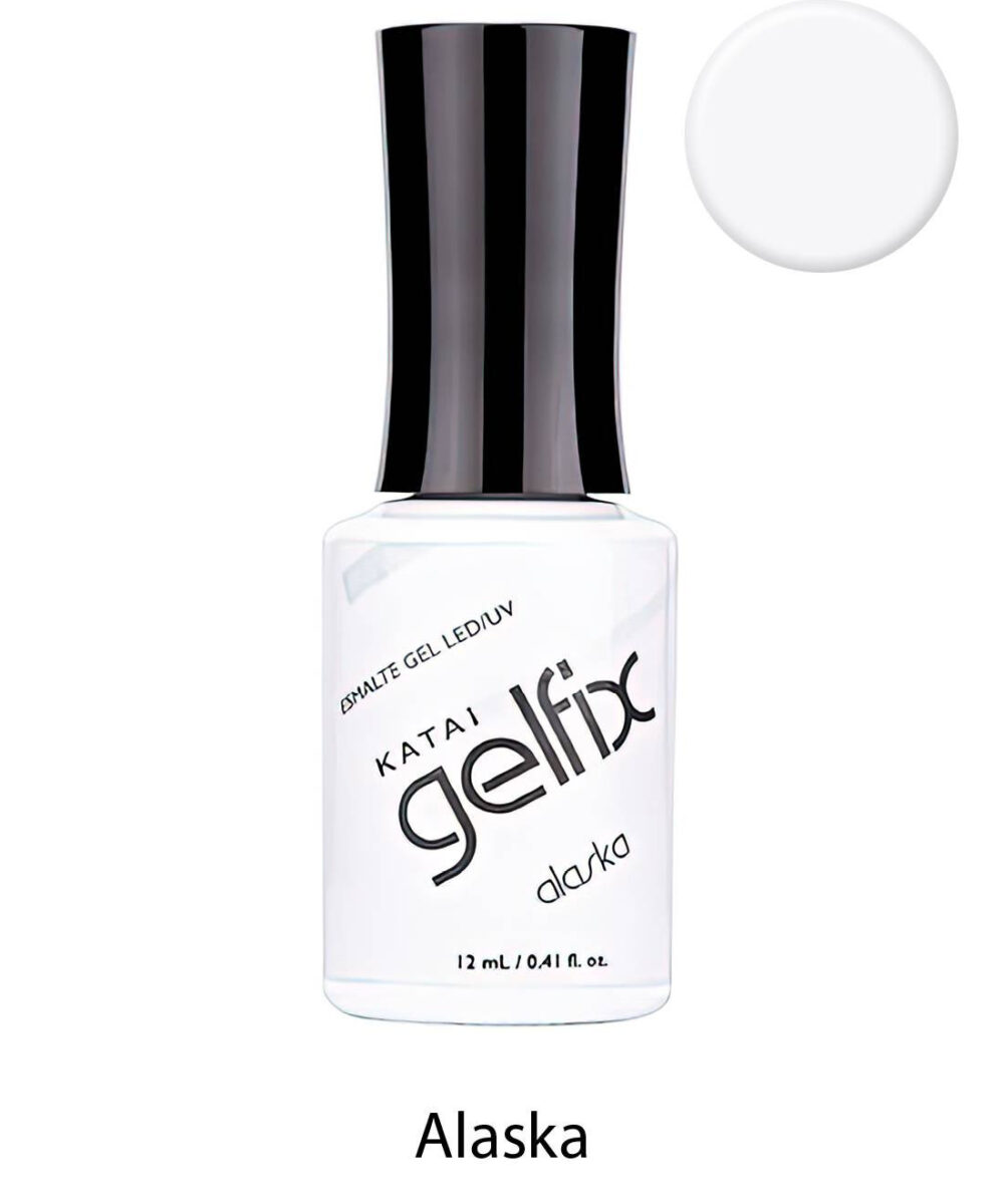 Esmalte semipermanente de uñas Alaska Gelfix Katai, esmalte profesional de larga duración con color intenso y acabado brillante.