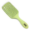 Cepillo eco biodegradable pala cuadrada grande verde Asuer – cepillo profesional sostenible para desenredar el cabello