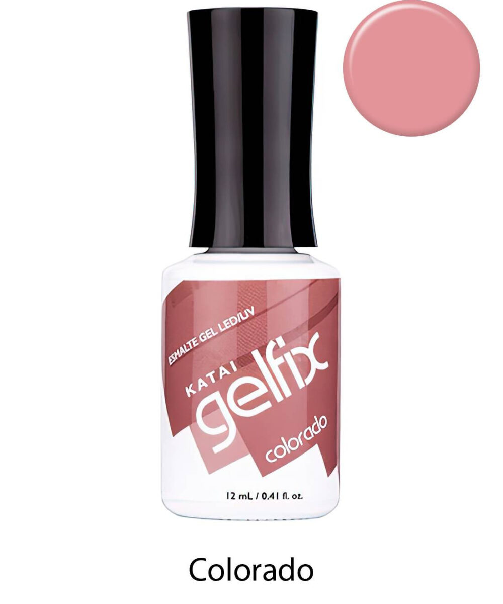 Esmalte semipermanente de uñas Colorado Gelfix Katai, esmalte profesional de larga duración con color intenso y acabado brillante.