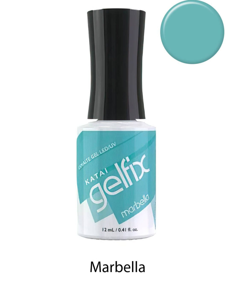 Esmalte semipermanente de uñas Marbella Gelfix Katai, esmalte profesional duradero con color intenso y acabado brillante.