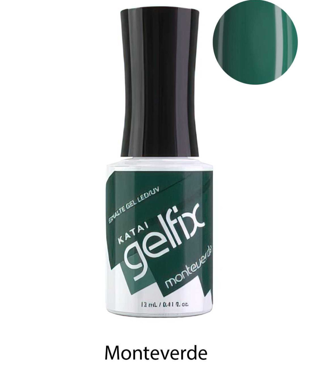 Esmalte semipermanente de uñas Monteverde Gelfix Katai, color duradero con acabado profesional brillante para una manicura perfecta.