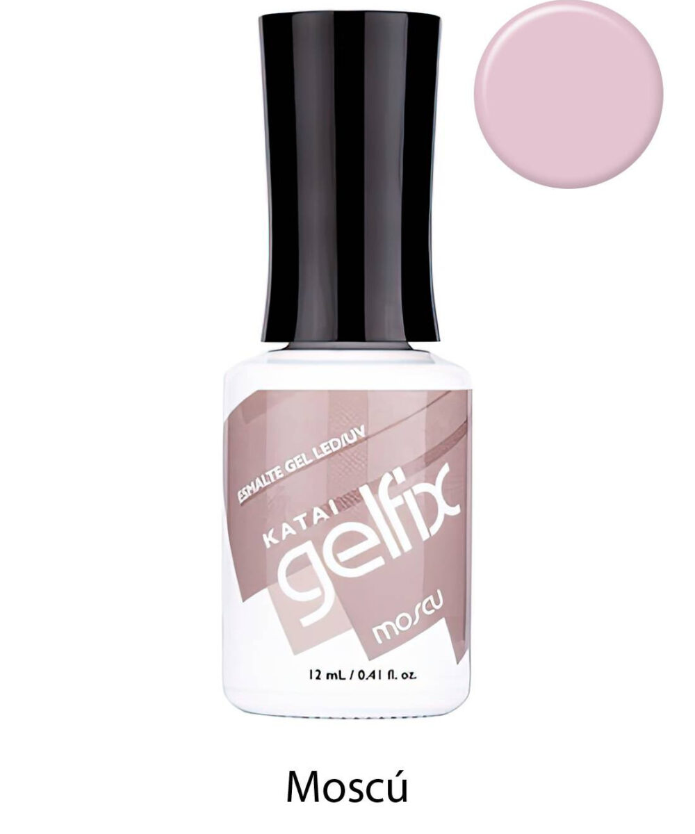 Esmalte semipermanente de uñas Moscú Gelfix Katai, color profesional de larga duración con acabado brillante e intenso.