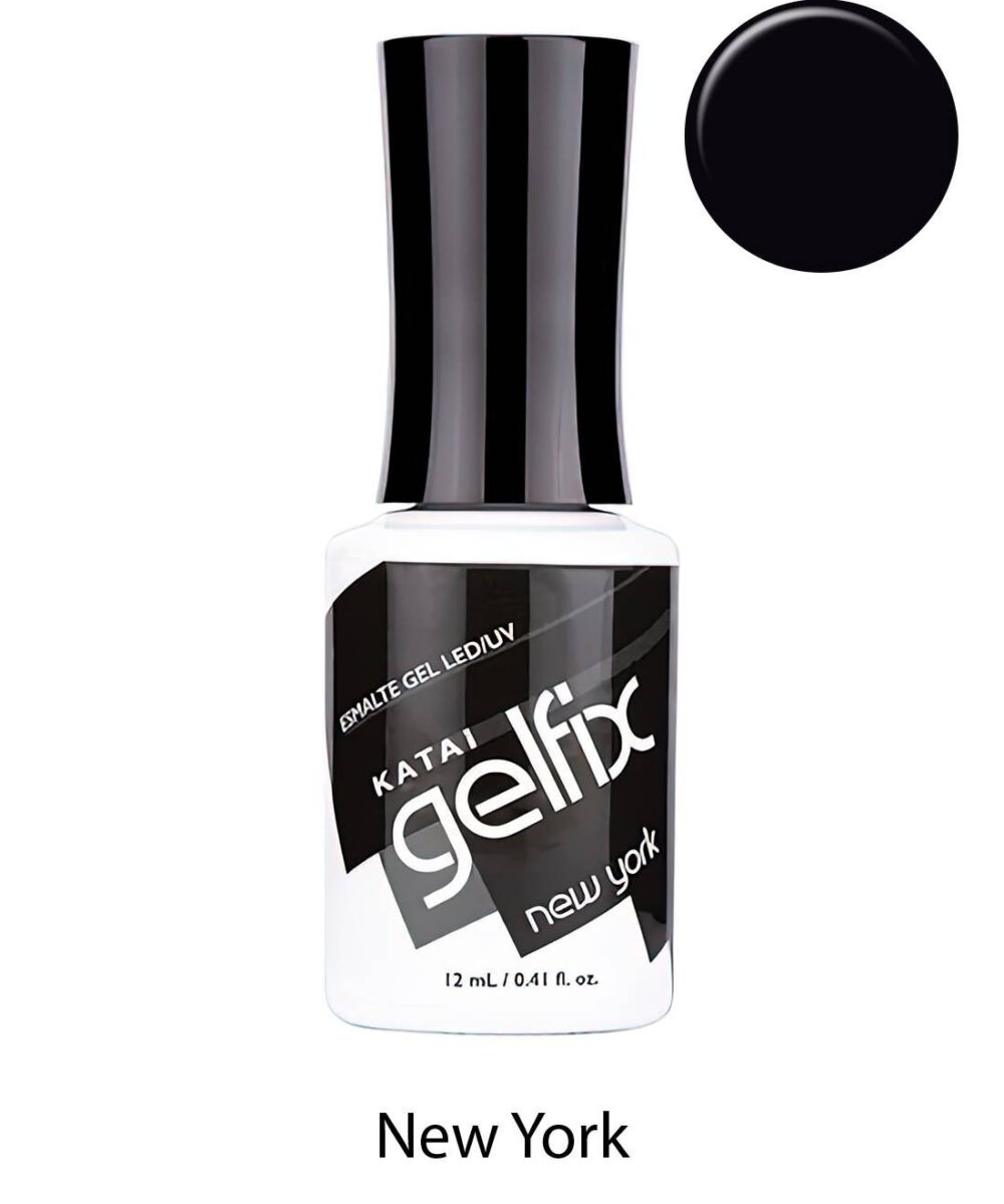 Esmalte semipermanente de uñas New York Gelfix Katai, color intenso y duradero con acabado profesional brillante para manicura perfecta.