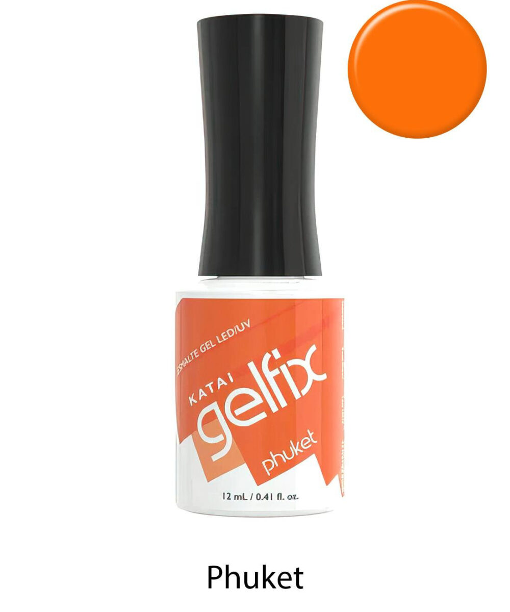 Esmalte semipermanente de uñas Phuket Gelfix Katai, color profesional de larga duración con acabado brillante y elegante.