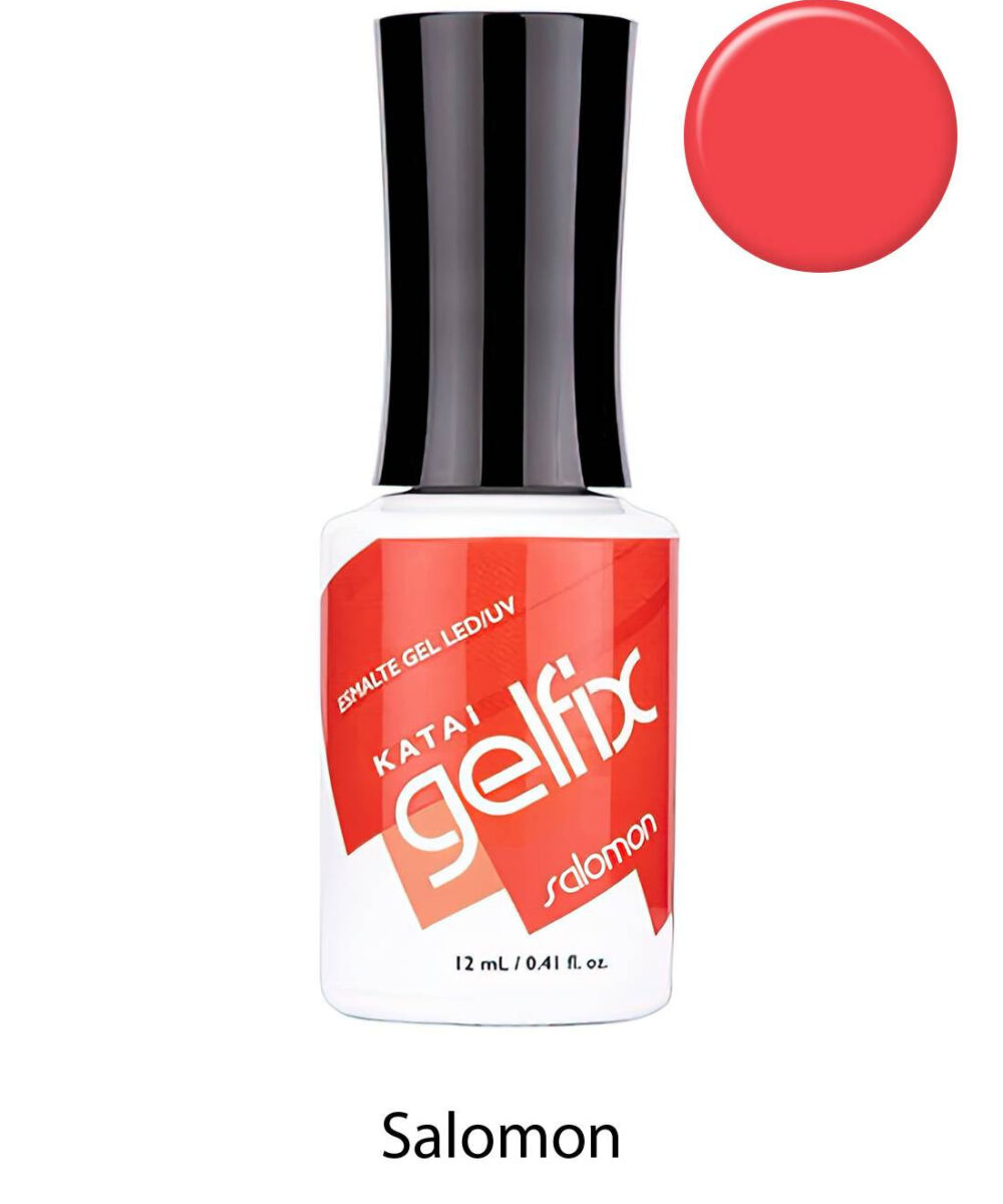 Esmalte semipermanente de uñas Salomon Gelfix Katai, color duradero con acabado profesional brillante para manicura perfecta.