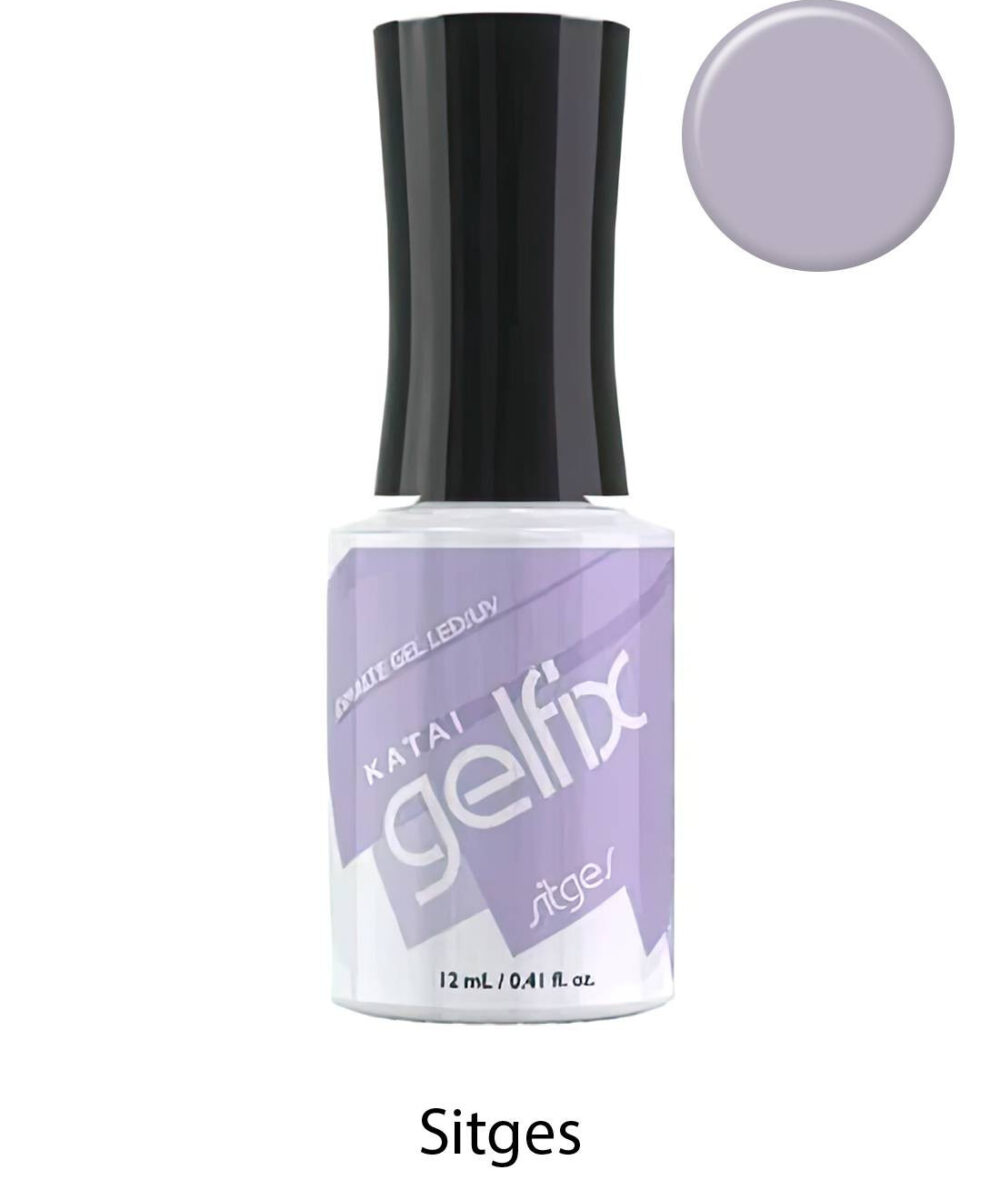 Esmalte semipermanente de uñas Sitges Gelfix Katai, esmalte profesional de larga duración con color intenso y brillo perfecto.