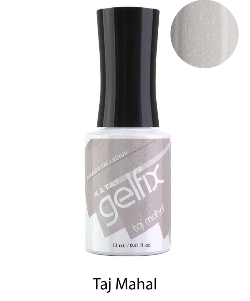 Esmalte semipermanente de uñas Taj Mahal Gelfix Katai, esmalte profesional duradero con color vibrante y acabado brillante.