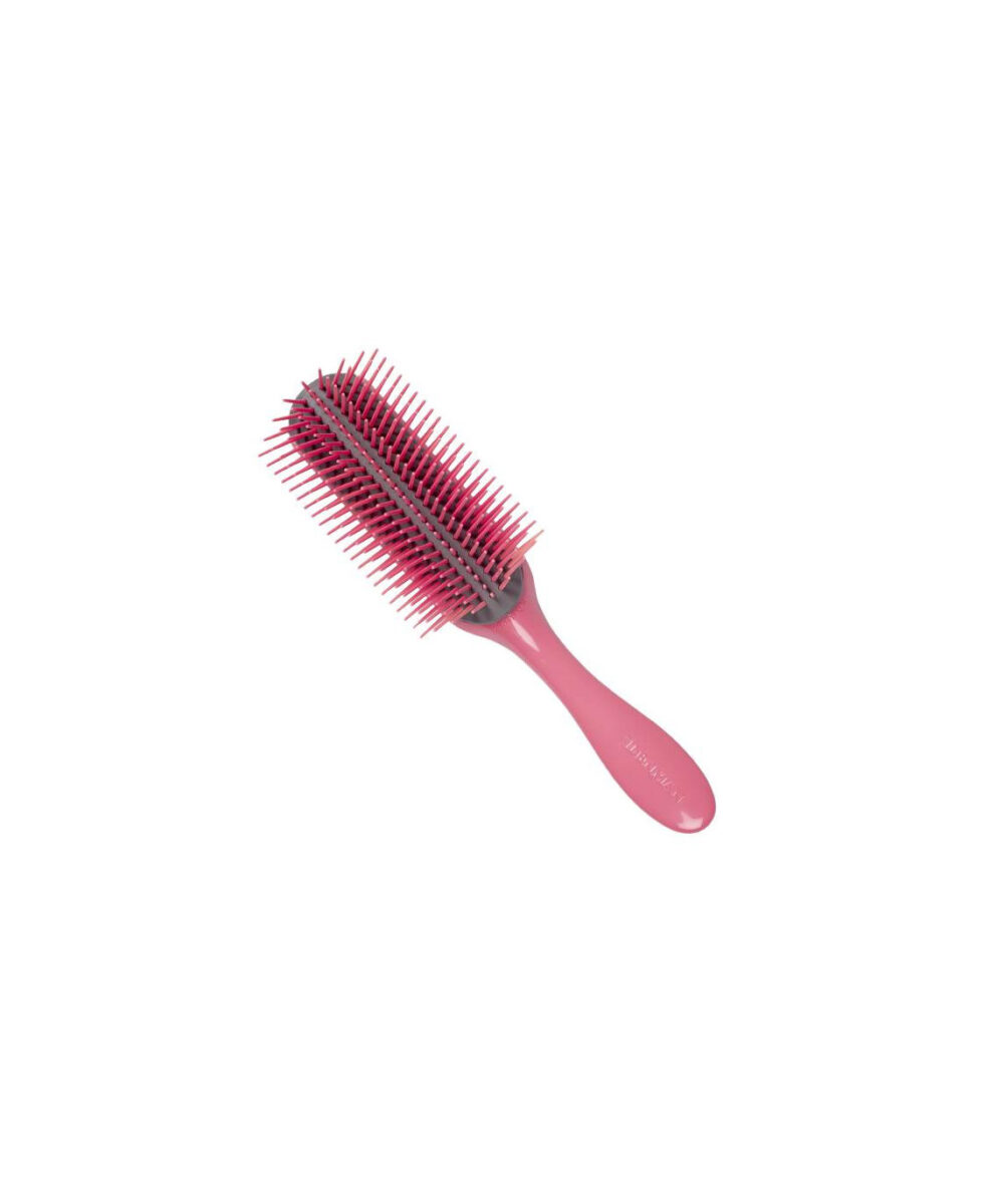Cepillo Denman D4 Rosa (9 hileras) – cepillo profesional para definir rizos y desenredar el cabello