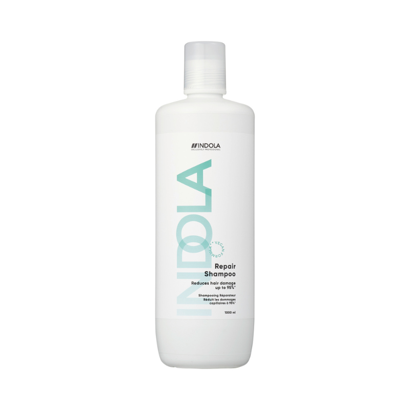 Champú reparador Indola 1000 ml – champú profesional con queratina para cabello dañado o debilitado