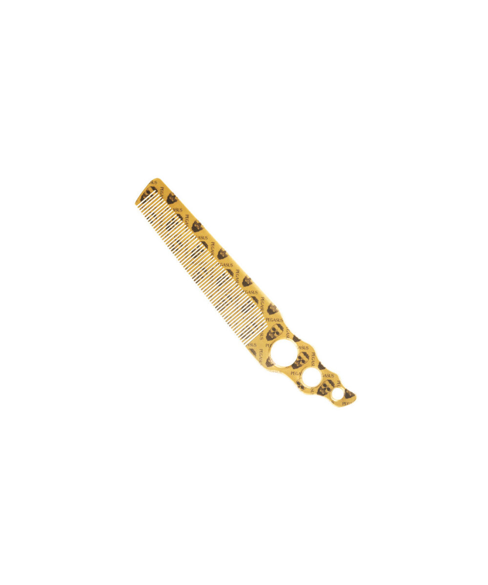 Peine Pegasus Skulleto Oro 518A de Fama – peine profesional antiestático y resistente para peluquería