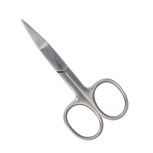 Tijera Manicura Recta 3.5″ Pollié – herramienta de precisión para cutículas y pieles sobrantes