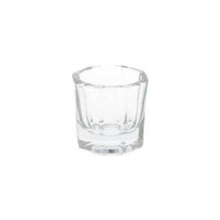 Vasito de Cristal Pollié para manicura – recipiente de cristal resistente para líquidos de manicura