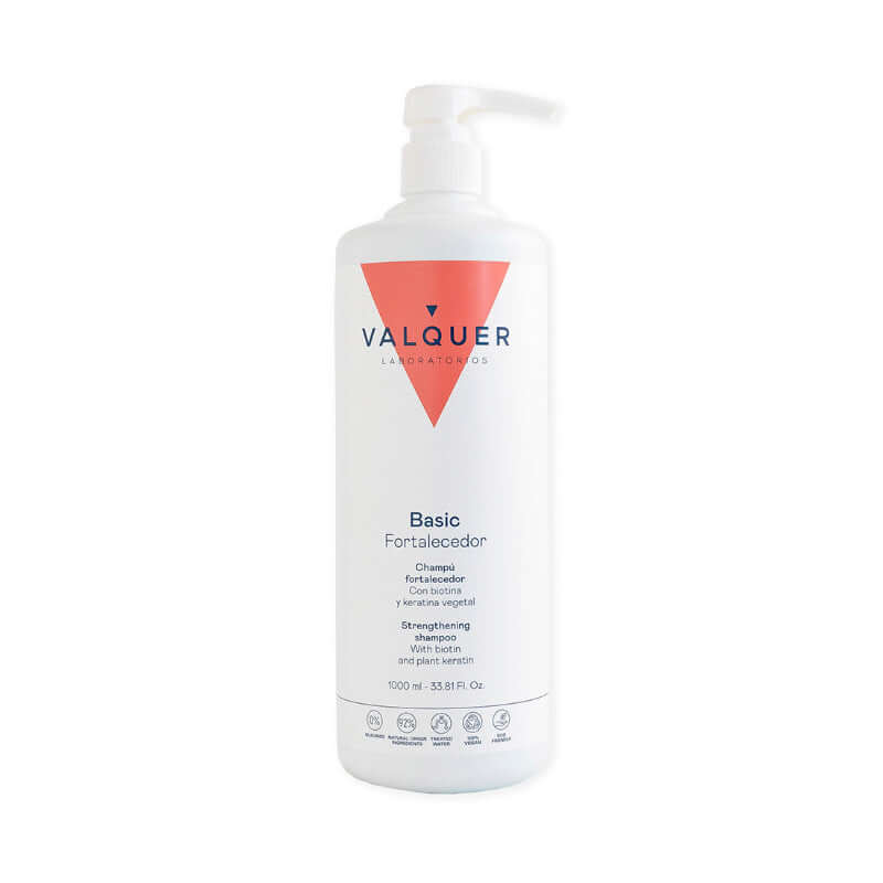 Champú Fortalecedor Vegano Valquer 1000 ml – champú fortalecedor sin ingredientes de origen animal