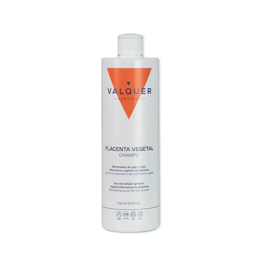 Champú Placenta Vegetal Valquer 500 ml – champú fortalecedor y revitalizante para cabello debilitado