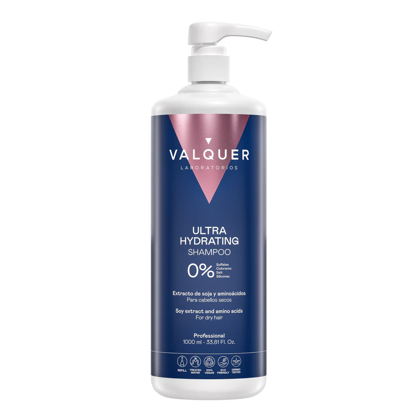 Champú Ultra Hidratante 0% Sin Sulfatos Valquer – champú hidratante suave para cabello seco y sensible