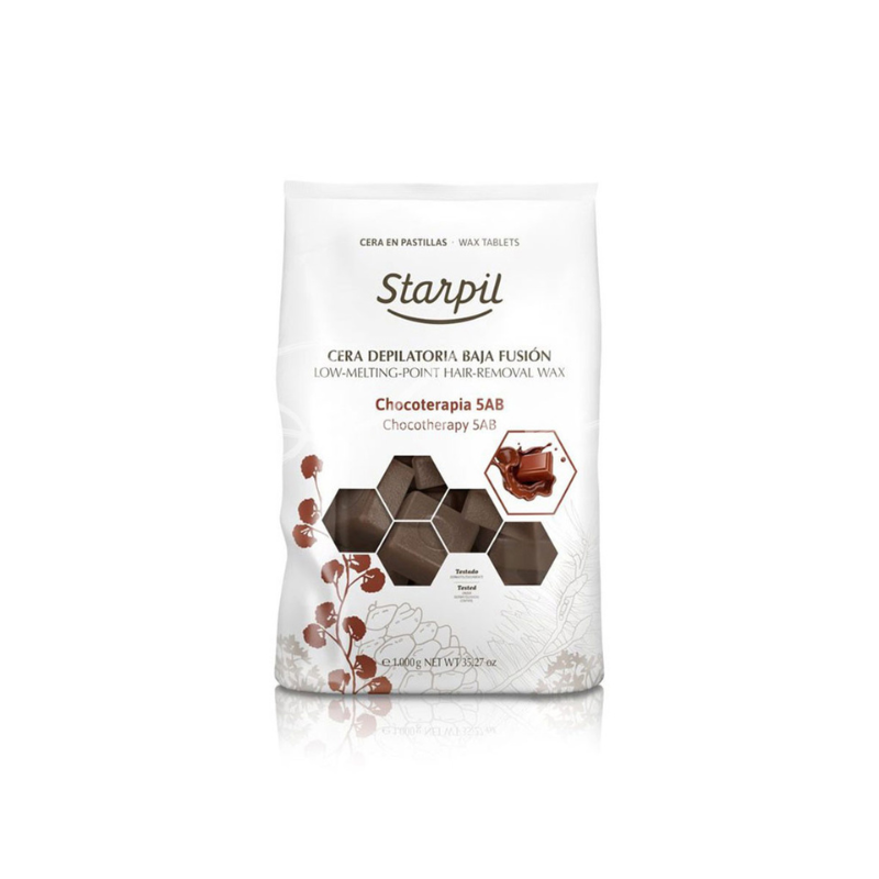 Cera Depilatoria de Chocolate Starpil Maystar 1 kg – cera profesional para depilación suave y eficaz