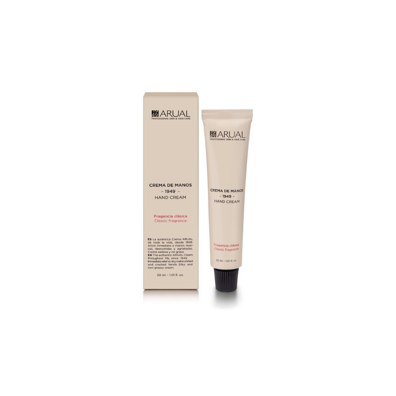 Crema Arual Fragancia Clásica 30 ml – crema hidratante reparadora para manos y piel seca