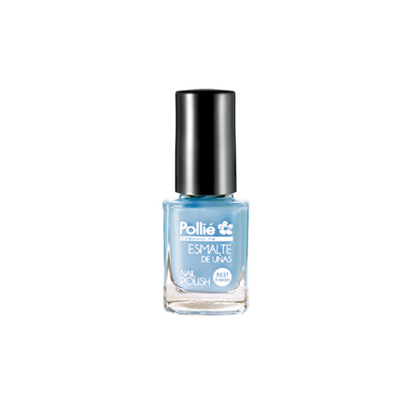 Esmalte de uñas azul cielo Pollié ref 07830 – esmalte azul claro brillante y duradero
