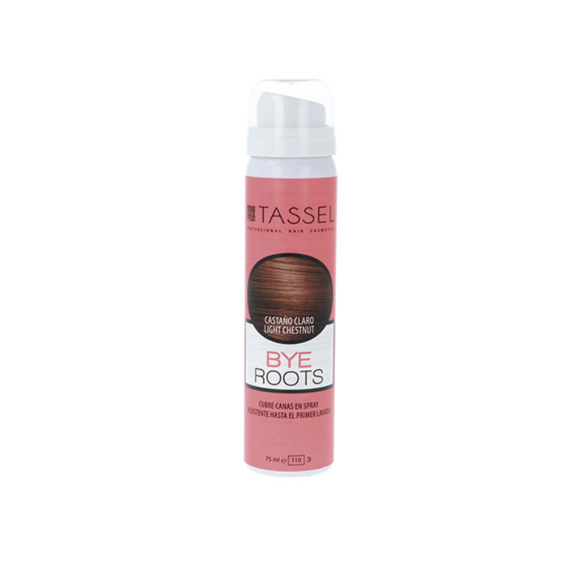 Spray retoca raíces castaño claro Tassel 75 ml – cubre canas y raíces al instante
