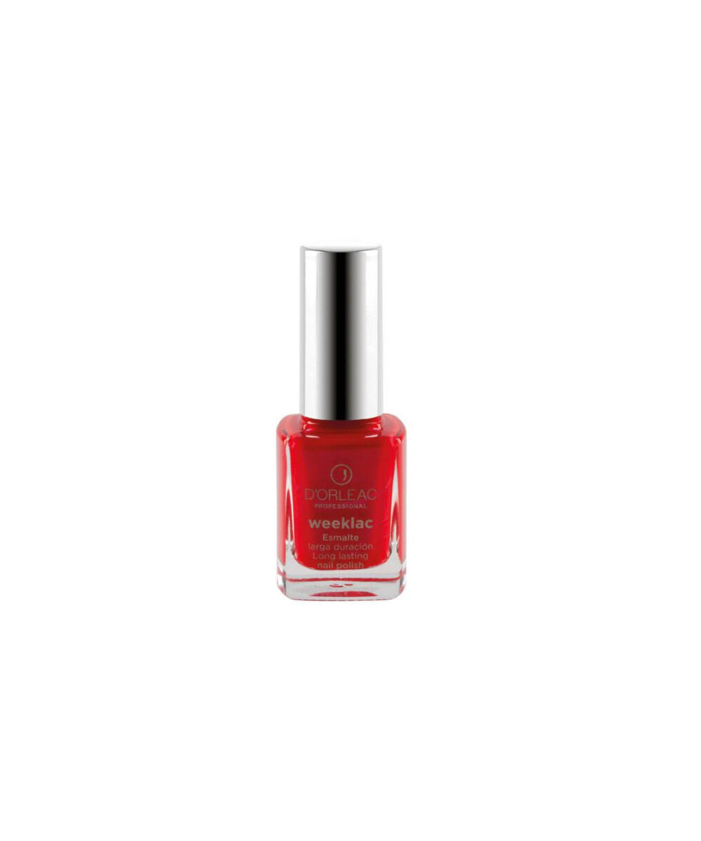 Esmalte de uñas Weeklac nº10 Rojo Nácar D’Orleac – esmalte rojo perlado de larga duración
