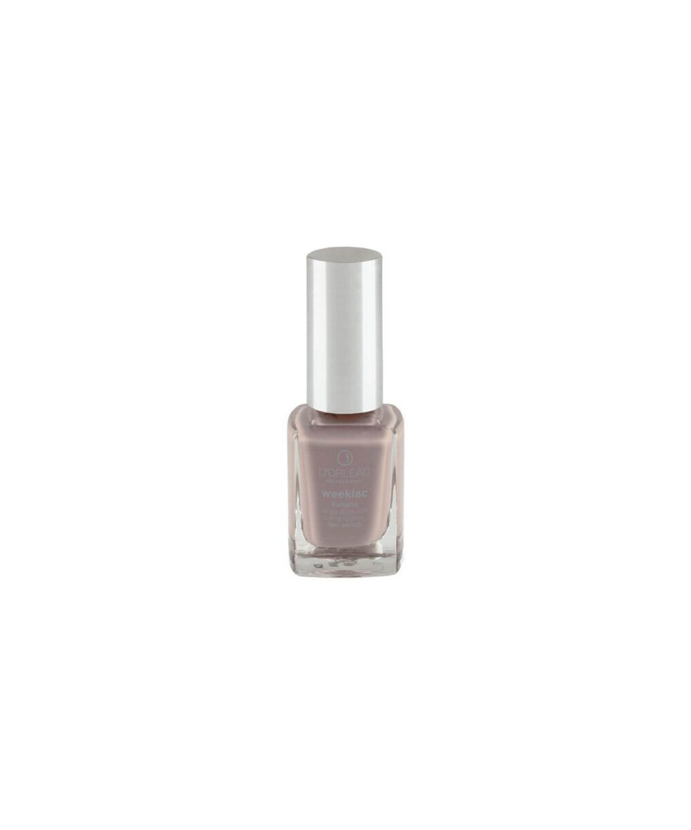 Esmalte de uñas Weeklac nº2 Topo Irisado D’Orleac – esmalte topo con reflejos irisados de larga duración