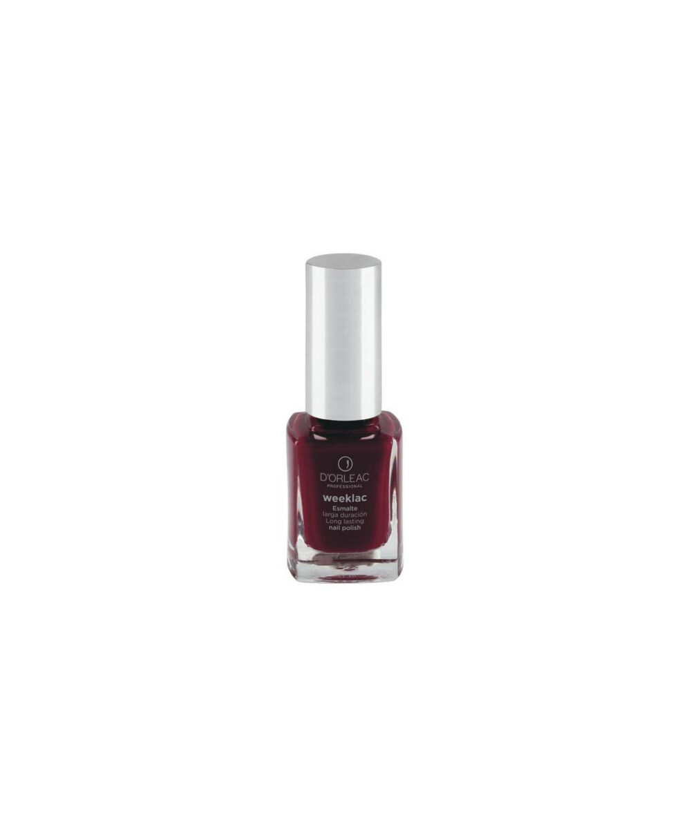 Esmalte de uñas Weeklac nº4 Granate D’Orleac – esmalte granate intenso de larga duración